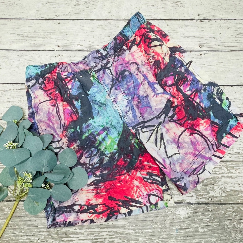Urban Outfitters Abstract Swim Trunks